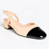 Madison Goldie 2-Tone Lower Block Heel - Black / Nude