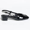 Madison Gracie Slingback with Lower Block Heel - Black