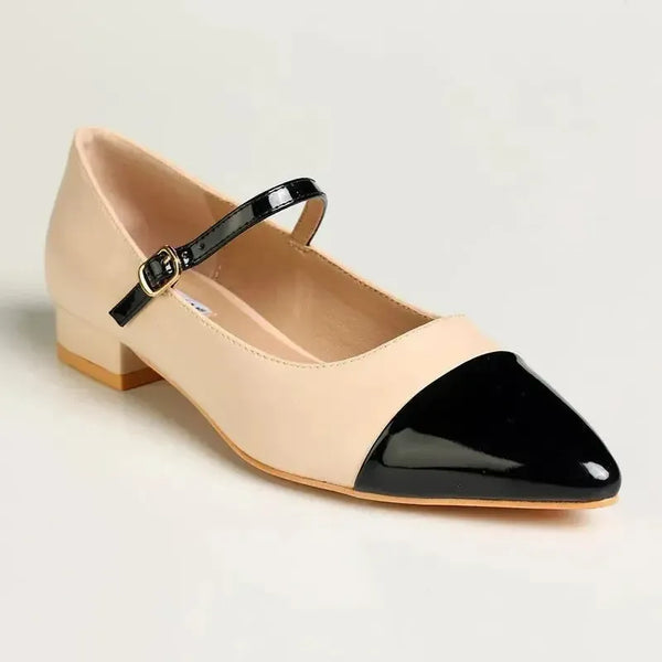 Madison Grayson Heel Pump - Black/ Off White