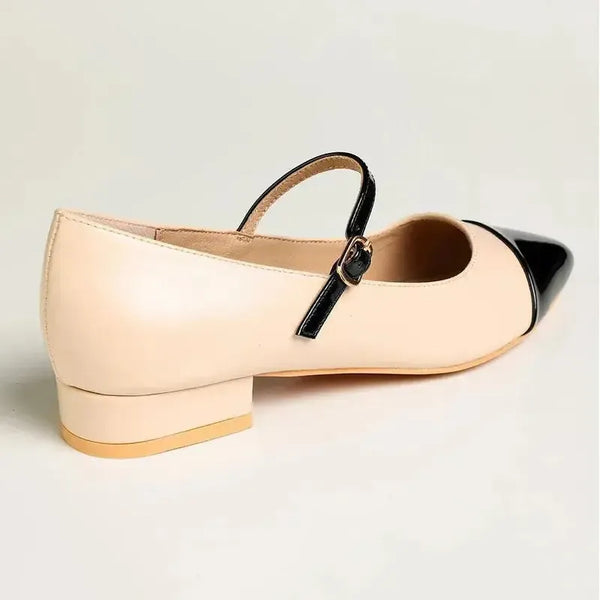 Madison Grayson Heel Pump - Black/ Off White