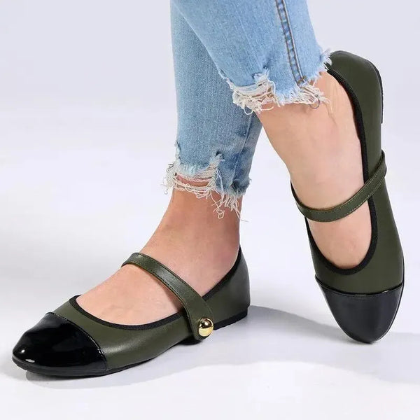 Madison Griselda Mary Jane Pump - Black/ Olive