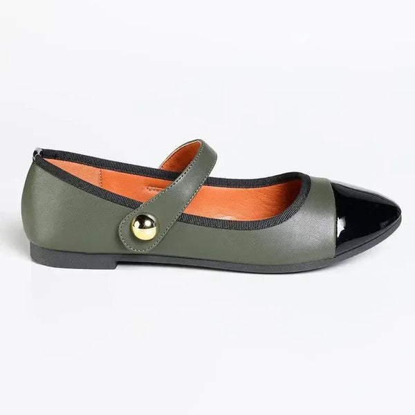 Madison Griselda Mary Jane Pump - Black/ Olive