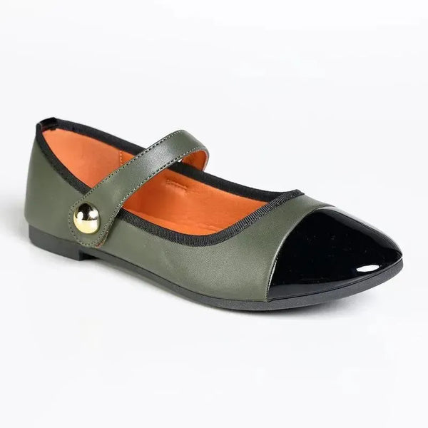 Madison Griselda Mary Jane Pump - Black/ Olive