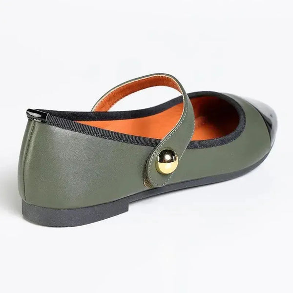 Madison Griselda Mary Jane Pump - Black/ Olive