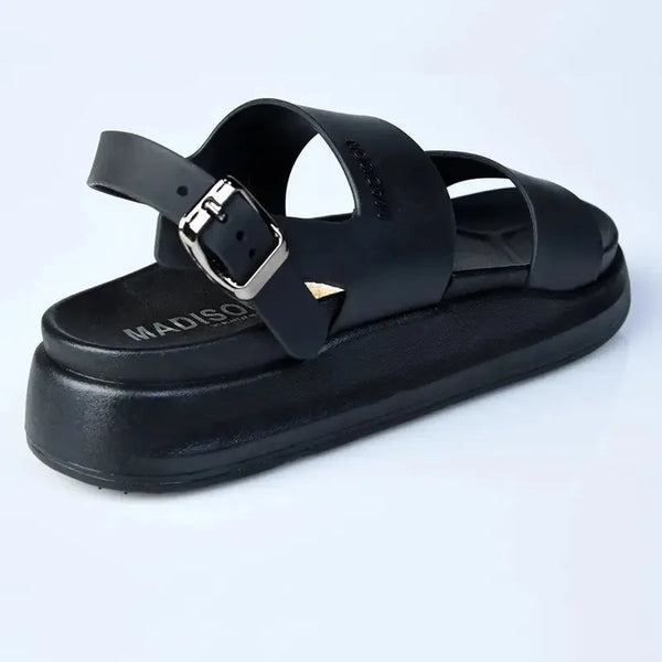 Madison Halter Sandal - Black