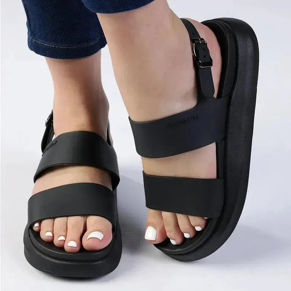 Madison Halter Sandal - Black