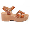Madison Heart of New York Stacked Platform Sandals - Tan