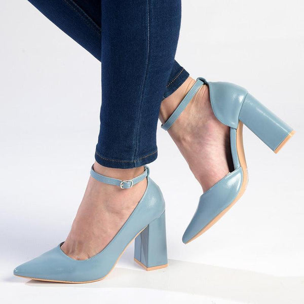 Madison India Block Heel - Blue-Madison Heart of New York-Buy shoes online