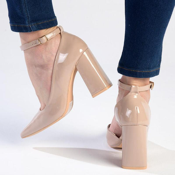 Madison India Block Heel - Nude-Madison Heart of New York-Buy shoes online