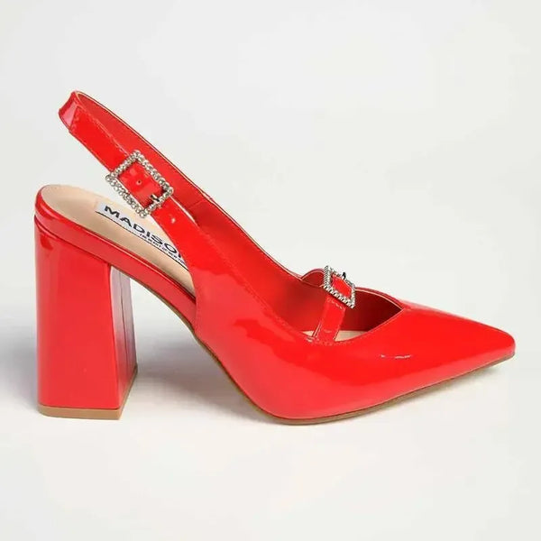 Madison Isolde Block Heel - Red