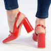 Madison Isolde Block Heel - Red