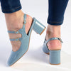 Madison Ivanna Block Heel - Blue-Madison Heart of New York-Buy shoes online