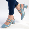 Madison Ivanna Block Heel - Blue-Madison Heart of New York-Buy shoes online