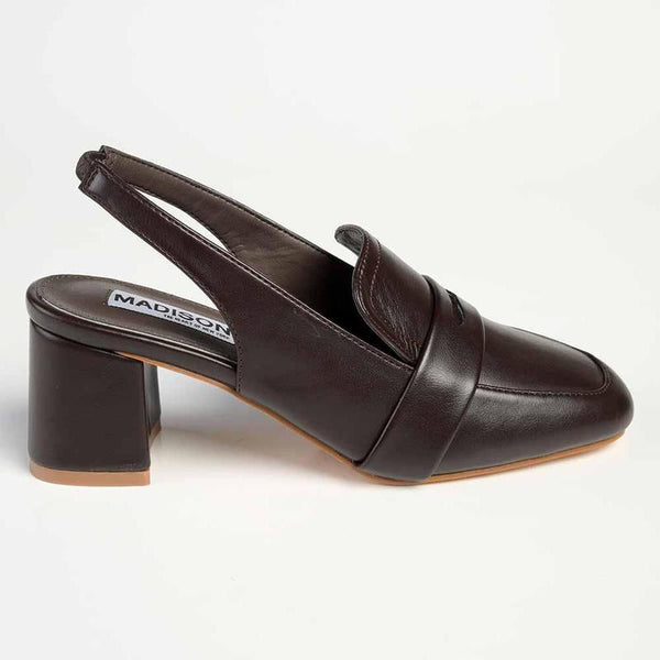 Madison Ivory Block Heel - Chocolate-Madison Heart of New York-Buy shoes online