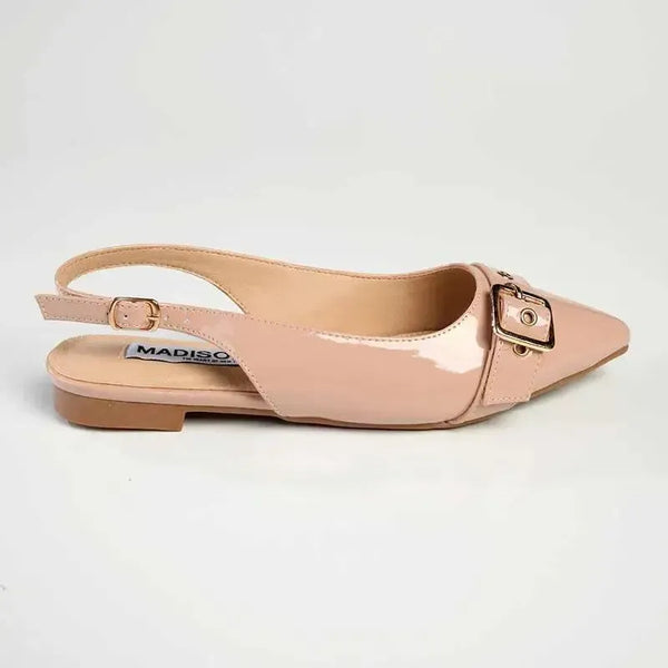 Madison Jackette Pump With Buckle - Nude
