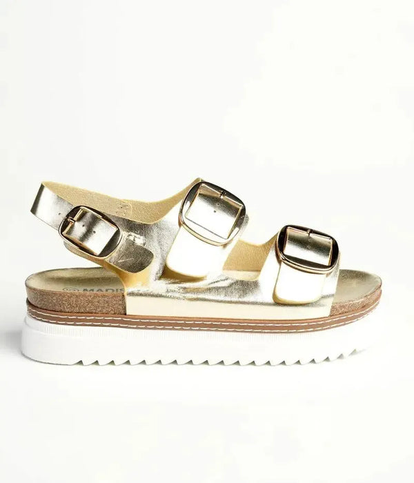Madison Jaden Slingback Sandal - Gold