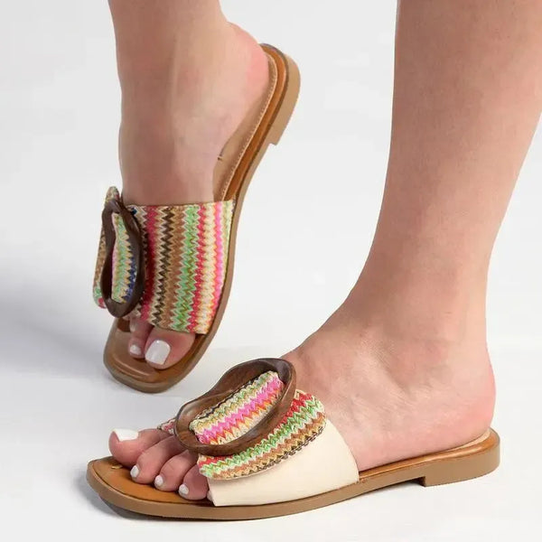 Madison Janvee 2 Flats - Multi Nude