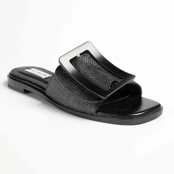 Madison Janvee 2 Push In Flat - Black