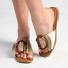 Madison Janvee 2 Push In Flat Sandal - Multi Nude