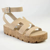 Madison Jeanmarie Wedge - Taupe