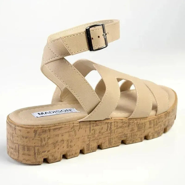 Madison Jeanmarie Wedge - Taupe