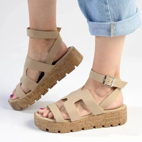 Madison Jeanmarie Wedge - Taupe