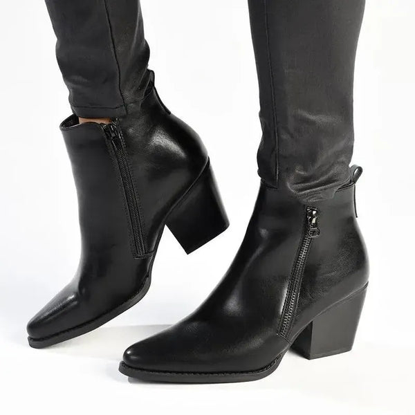 Madison Jeffie 2 Side Zip Ankle Boot - Black