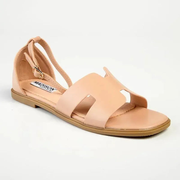Madison Jenny H Bar Sandal - Nude