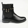 Madison Jenny Lynn Gusset Studded Ankle Boot - Black