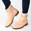 Madison Jenny Lynn Gusset Studded Ankle Boot - Nude