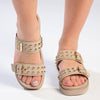 Madison Jeth Push In Sandal With Studs - Dark Nude-Madison Heart of New York-Buy shoes online