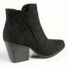 Madison Jett Cuban Ankle Boot - Black