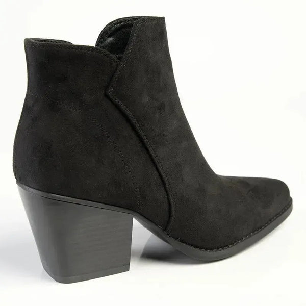 Madison Jett Cuban Ankle Boot - Black