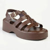 Madison Jizelle Platform Sandals - Chocolate