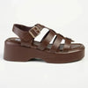 Madison Jizelle Platform Sandals - Chocolate