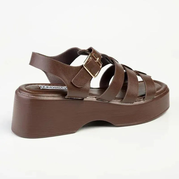 Madison Jizelle Platform Sandals - Chocolate