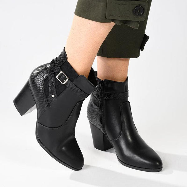 Madison Jobeth Ankle Boot - Black-Madison Heart of New York-Buy shoes online