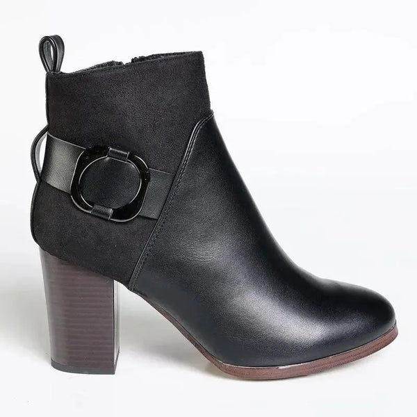 Madison Joey Heel Ankle Boot - Black