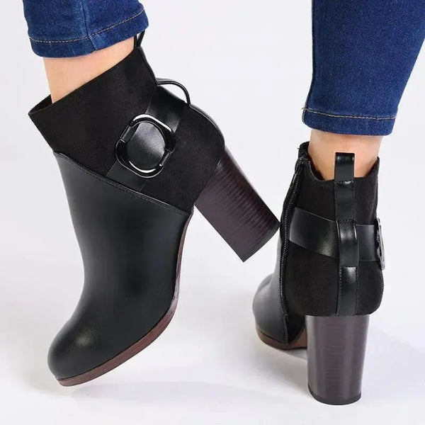 Madison Joey Heel Ankle Boot - Black