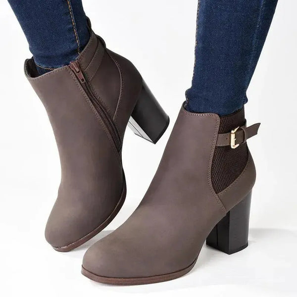 Madison Johnda Ankle Boot - Chocolate