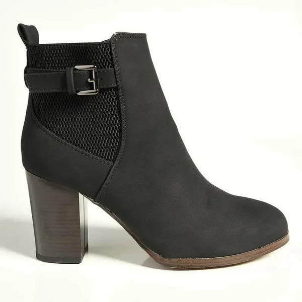 Madison Johnda Ankle Gusset Boot - Black