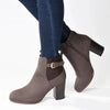 Madison Johnda Ankle Gusset Boot - Chocolate