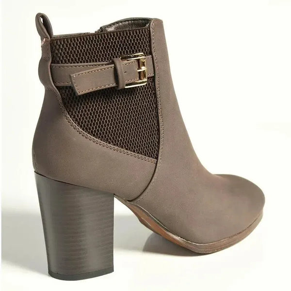 Madison Johnda Ankle Gusset Boot - Chocolate
