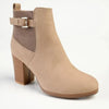 Madison Johnda Ankle Gusset Boot - Nude