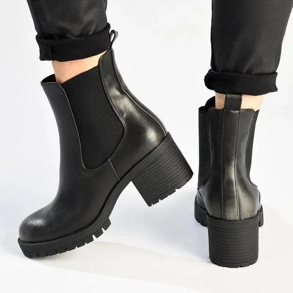 Madison Jolinda 2 Block Heel Chelsea Boot - Black