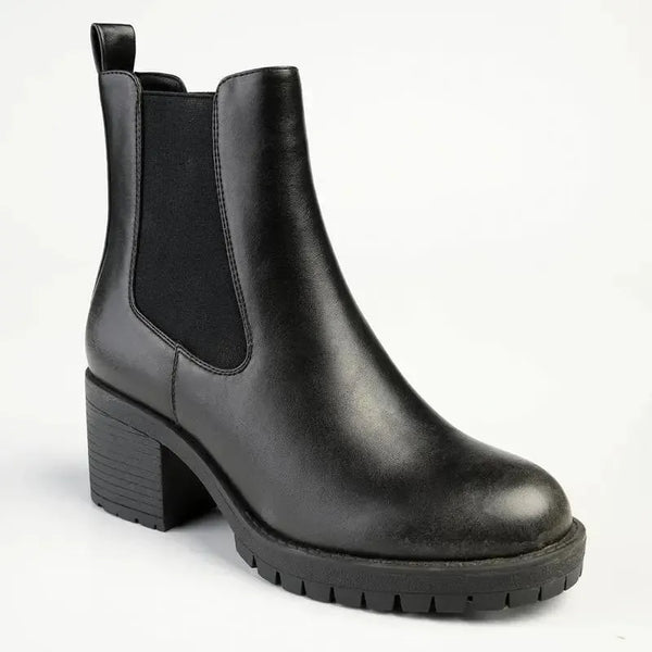 Madison Jolinda Block Heel Chelsea Boot - Black