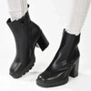 Madison Jones Chelsea Block Heel Boot - Black