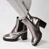 Madison Jones Chelsea Block Heel Boot - Pewter