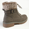Madison Jordan Fur Collar Boot - Charcoal