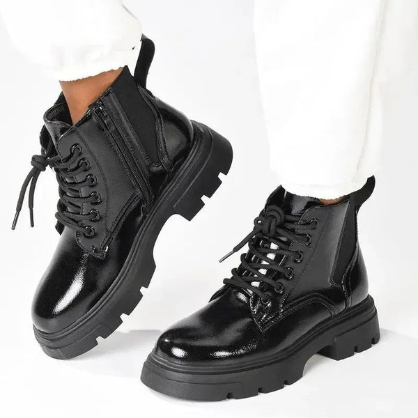 Madison Jorene Chunky Sole Boots - Black